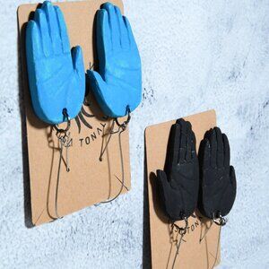 Hand Paper-clay Earrings